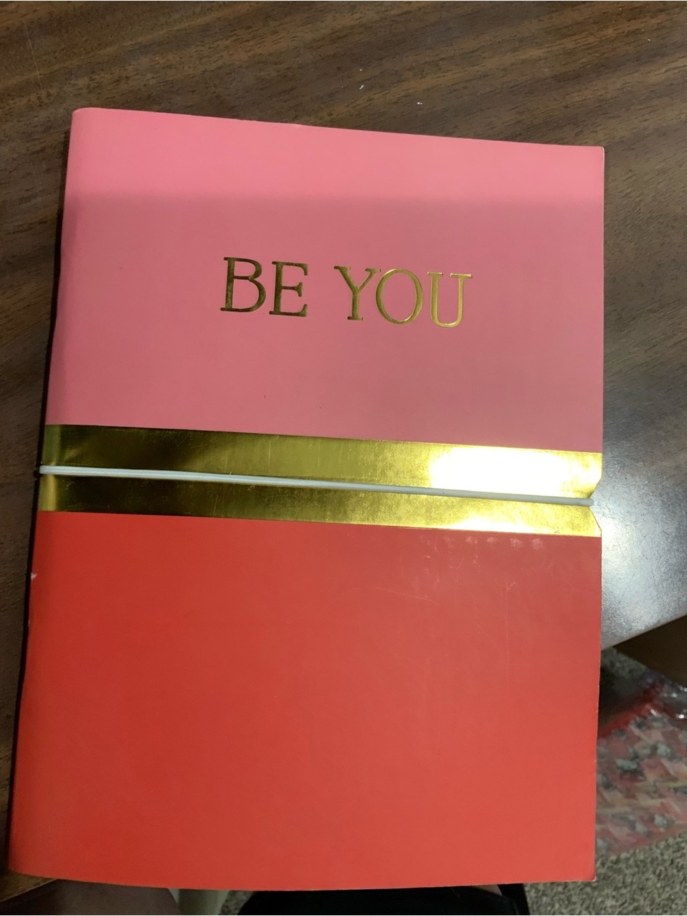 BE YOU Pink and Coral with Gold Accent and Blue and gold Journals